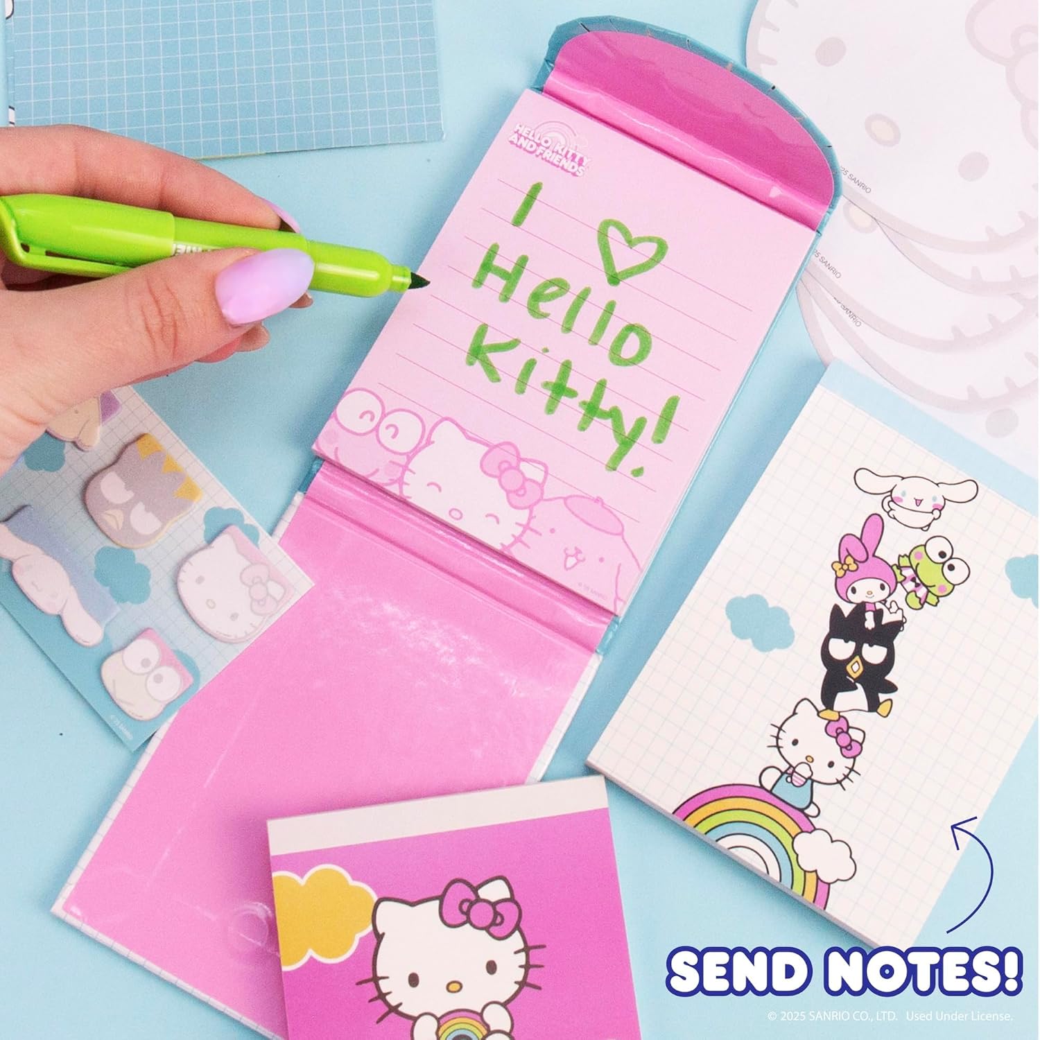 Hello Kitty and Friends Mini Collectible Stationery Set, Cute Stationery, Sanrio Accessories, Cute Sticky Notes, Kawaii School Supplies, Fun Office Supplies, Kawaii Stationery, Cute Hello Kitty Stuff - Image 6