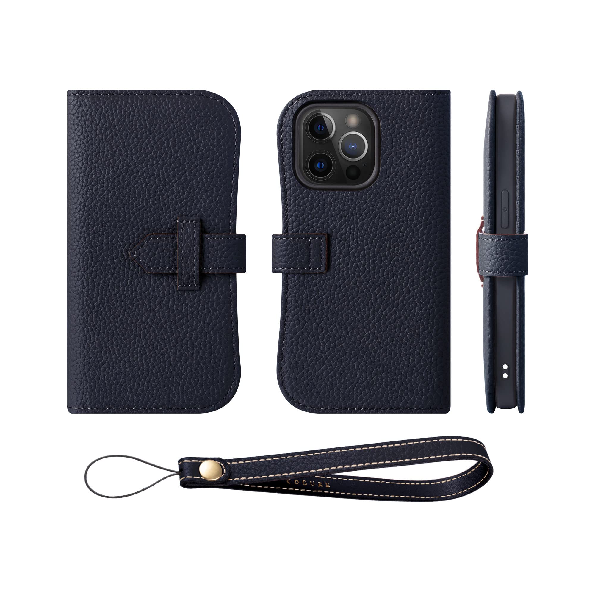 Amazon.co.jp: COGURE スマホケース iPhone15ProMax用 手帳型 ケース