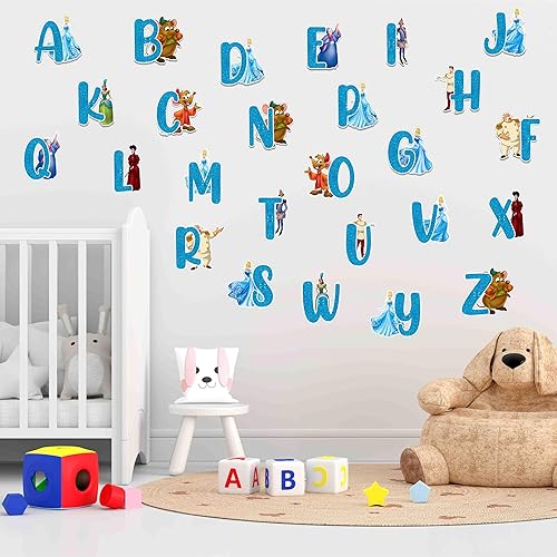 Miniatura 7 de Seyal Adhesivo de pared con alfabeto de Cenicienta A-Z