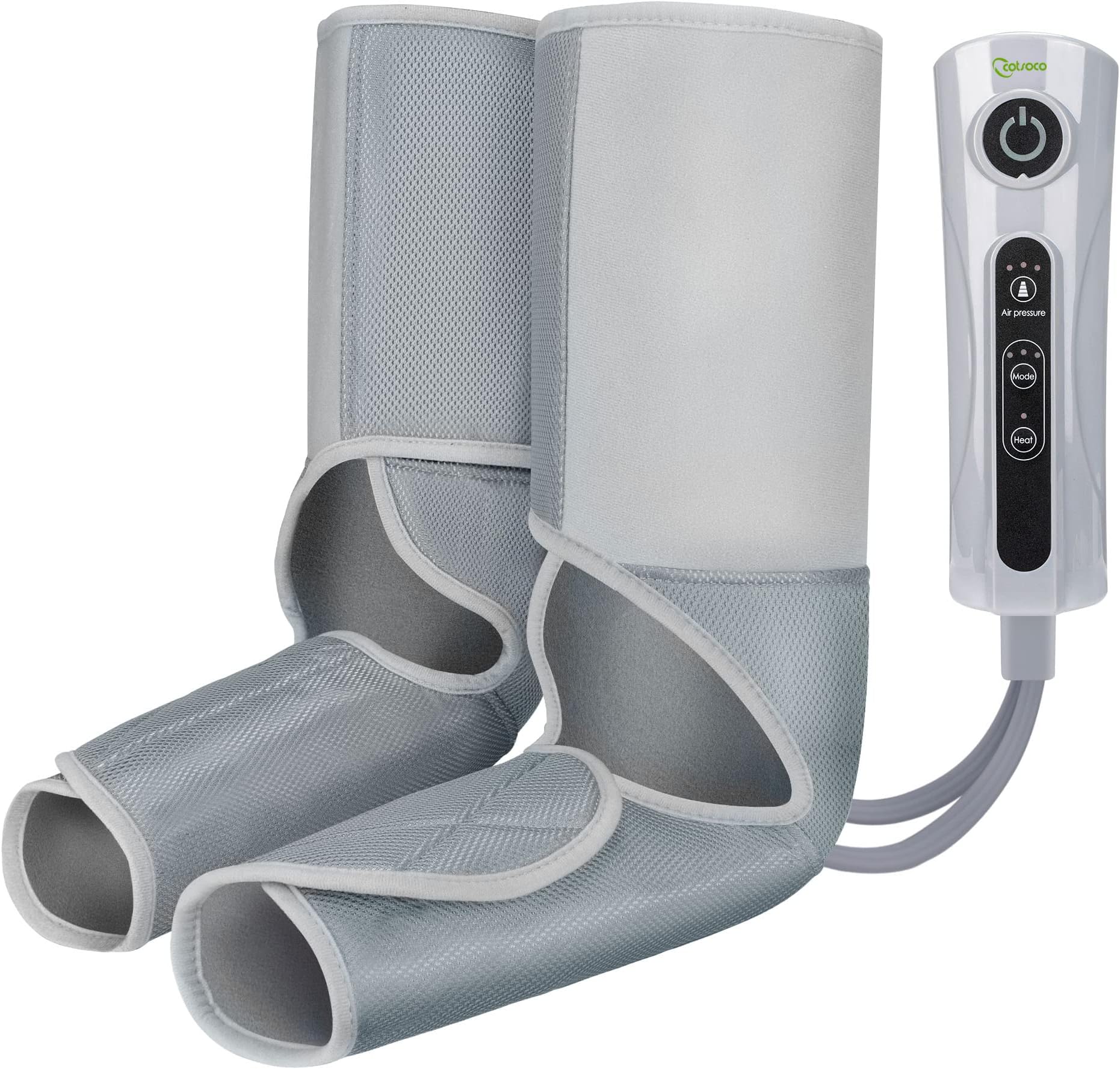 Leg Massager for Pain and Circulation,Air Compression Foot and Calf Massager with Heat for Muscles Relaxation, Pain Relief with 3 Intensities Levels 3 Modes,Use at Home/Office, Best Gift