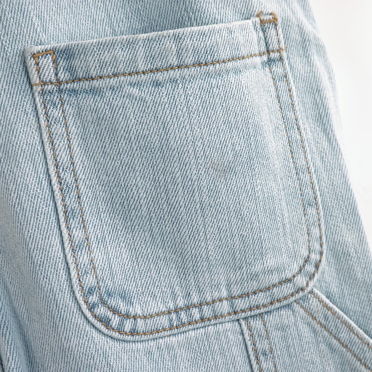 KIDSCOOL SPACE Children's Denim Overalls,Little Big Kids 3 Buttons Both Sides Jean Dungarees Pants - Image 5