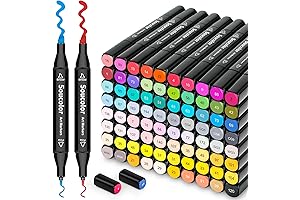 Soucolor Alcohol Markers 80 Colors Premium Art Markers for Adult Drawing, Ultimate...
