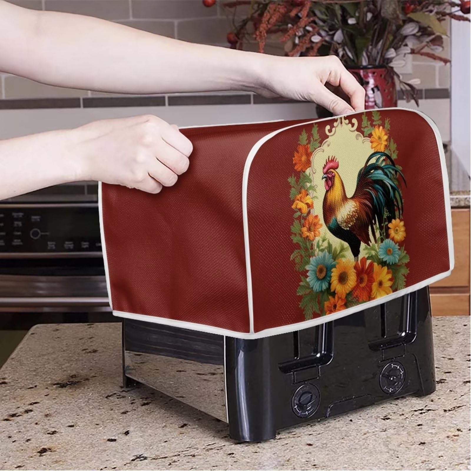 Psesaysky Toaster Abdeckung Vogelblumen - Schutzhülle Für 2-Scheiben Toaster