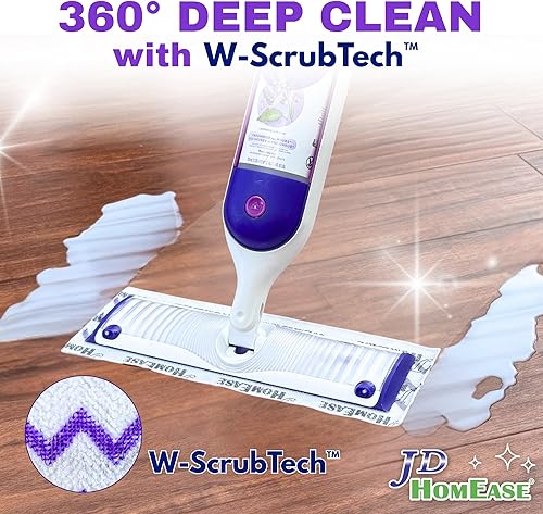 Miniatura 5 de Paquete de 24 almohadillas de microfibra para mopa eléctrica Swiffer Power Mop solamente, almohadillas desechables de repuesto para limpieza profunda