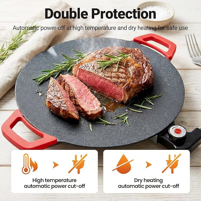 Sartén Eléctrico Antiadherente Familiar 1000W Sin Humo miniatura 5