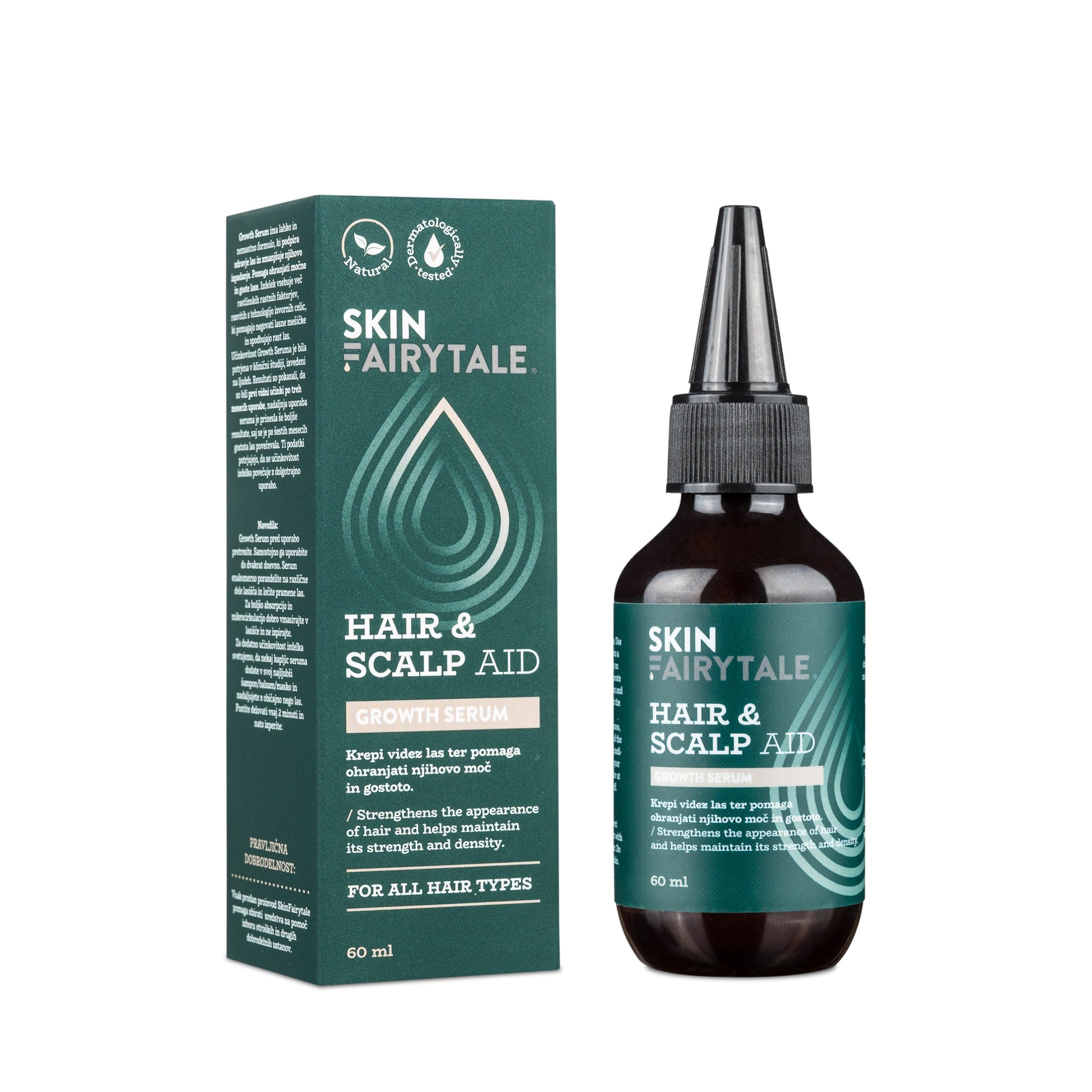 Growth Serum – +80% Haardichte Klinisch Getestet, AnaGain™ & Capilia Longa™, Gegen Haarausfall, Koffein, Biotin, Ohne Silikone, Dermatologisch Getestet, Vegan