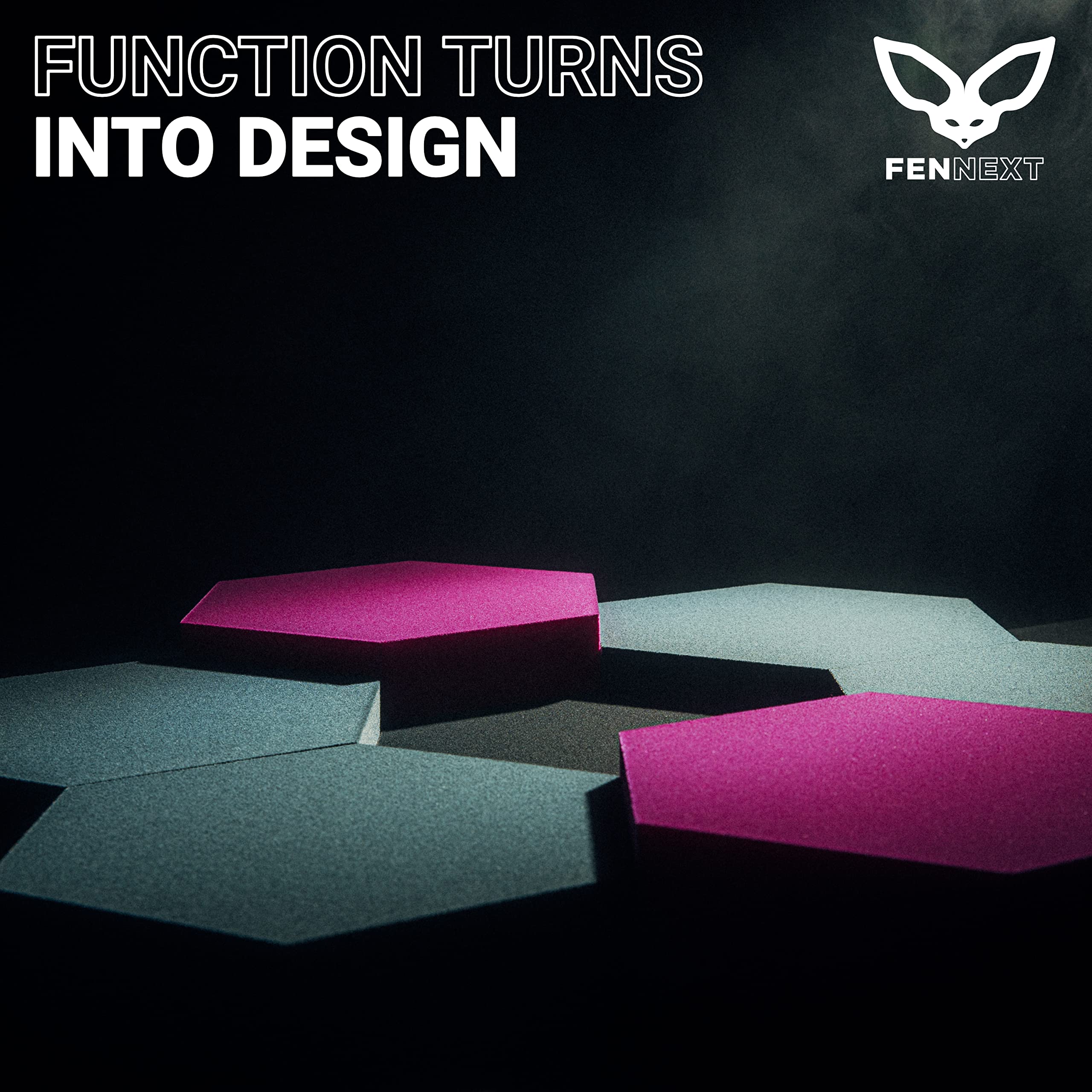 Velvet Pannelli Fonoassorbenti Design – Ottimizzazione del suono e anti-riverbero per gaming, YouTube Studio, ufficio, 9x Pannelli decorativi 3D per parete RUBY LIGHT