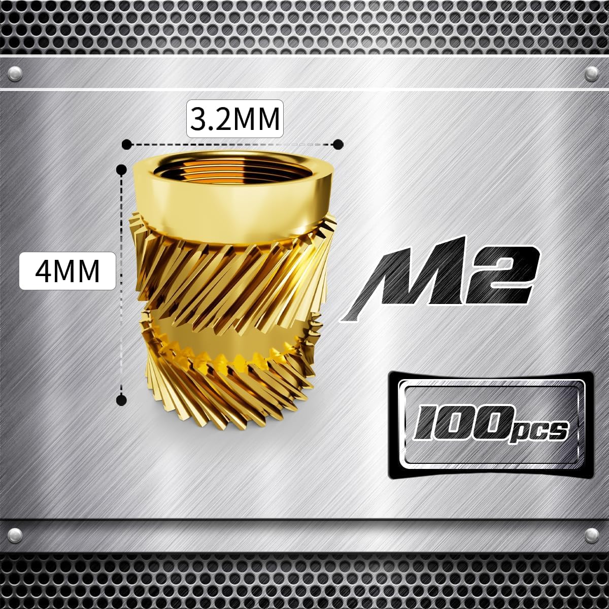 M1 M1.4 M1.6 M1.7 M2 Inserto Termico M2.5 M4 M5 M6 M8 - Foto 7