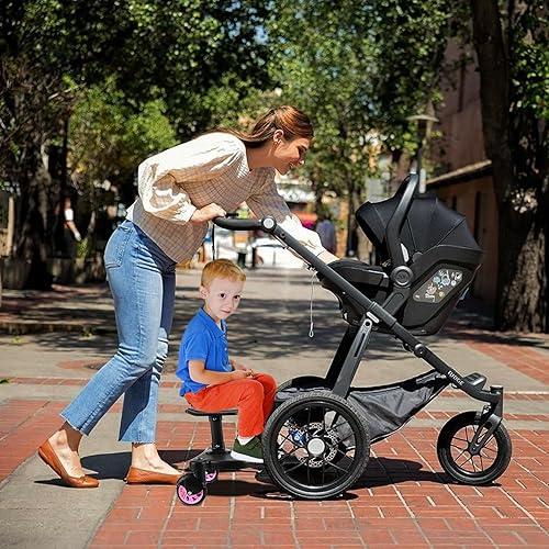 Miniatura 8 de 2024 - Tabla universal para cochecito con asiento desmontable, 2 en 1, para sentarse y estar de pie, para la mayoría de los cochecitos, soporta