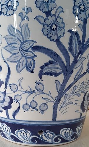 Miniatura 6 de Handmade Ceramic Lamp base Chinoiserie Ceramic Table Lamp base 12 inches of Height