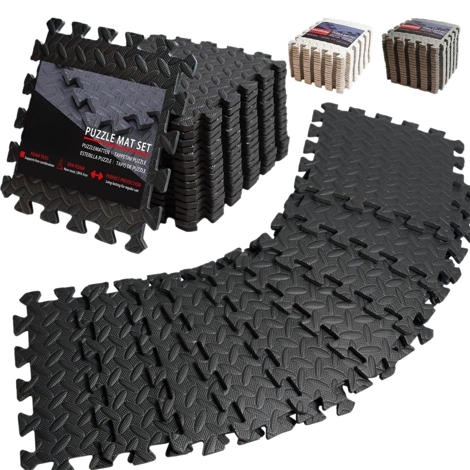 Tappeto Da Fitness A Puzzle Tappetini puzzle EVA 30x30x2,5 cm Piastrelle antiscivolo 6/8/12 pezzi for soggiorno domestico