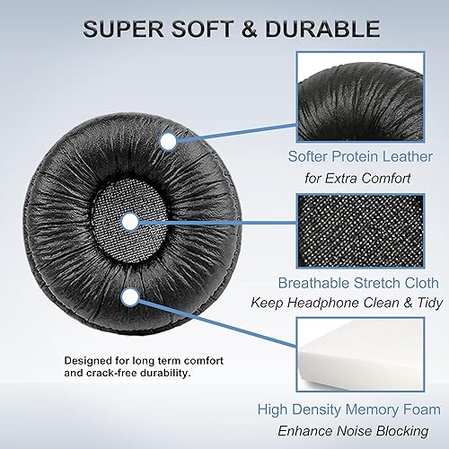 Miniatura 5 de Almohadillas de repuesto para auriculares Sony, almohadillas compatibles con Sony MDR- ZX100 ZX110 ZX110NC WH-CH500 CH520 CH510 V150 V250 V200 JBL