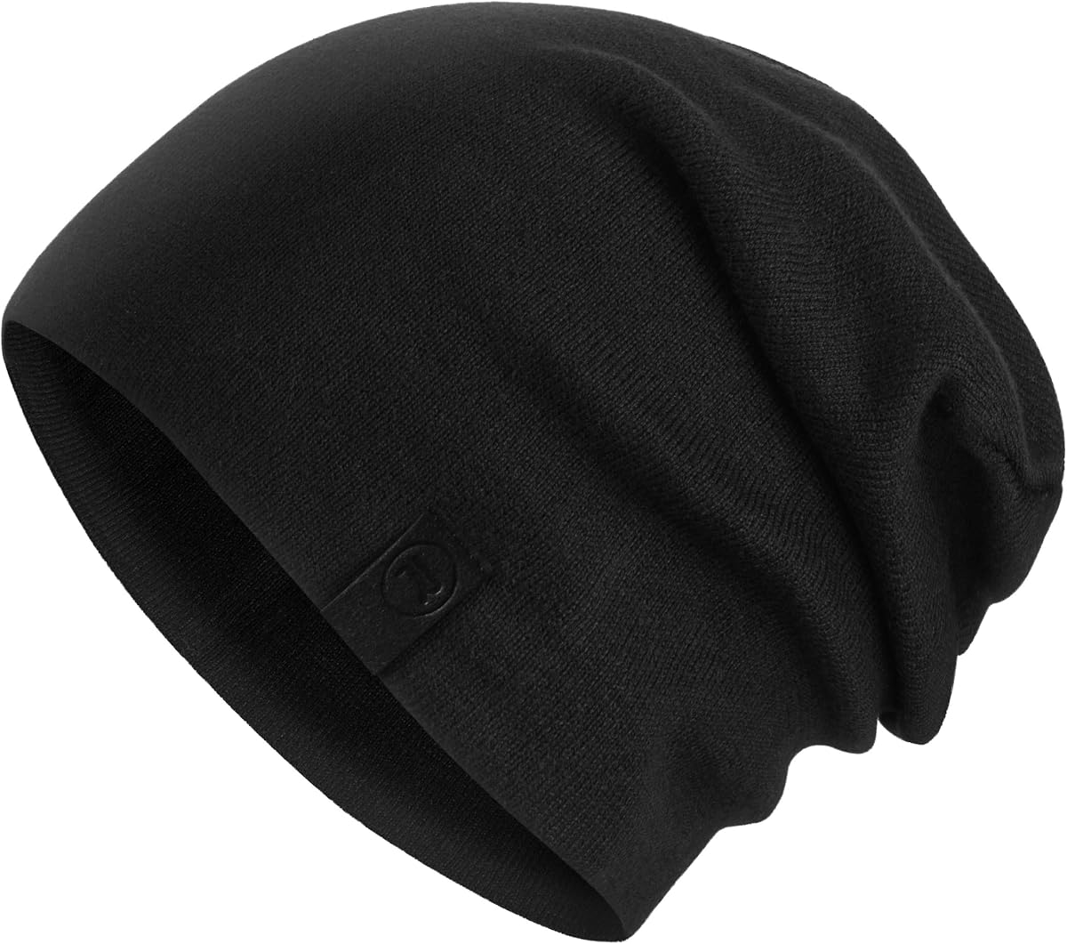 Gorro cálido y holgado: gorro diario deliciosamente suave en punto fino