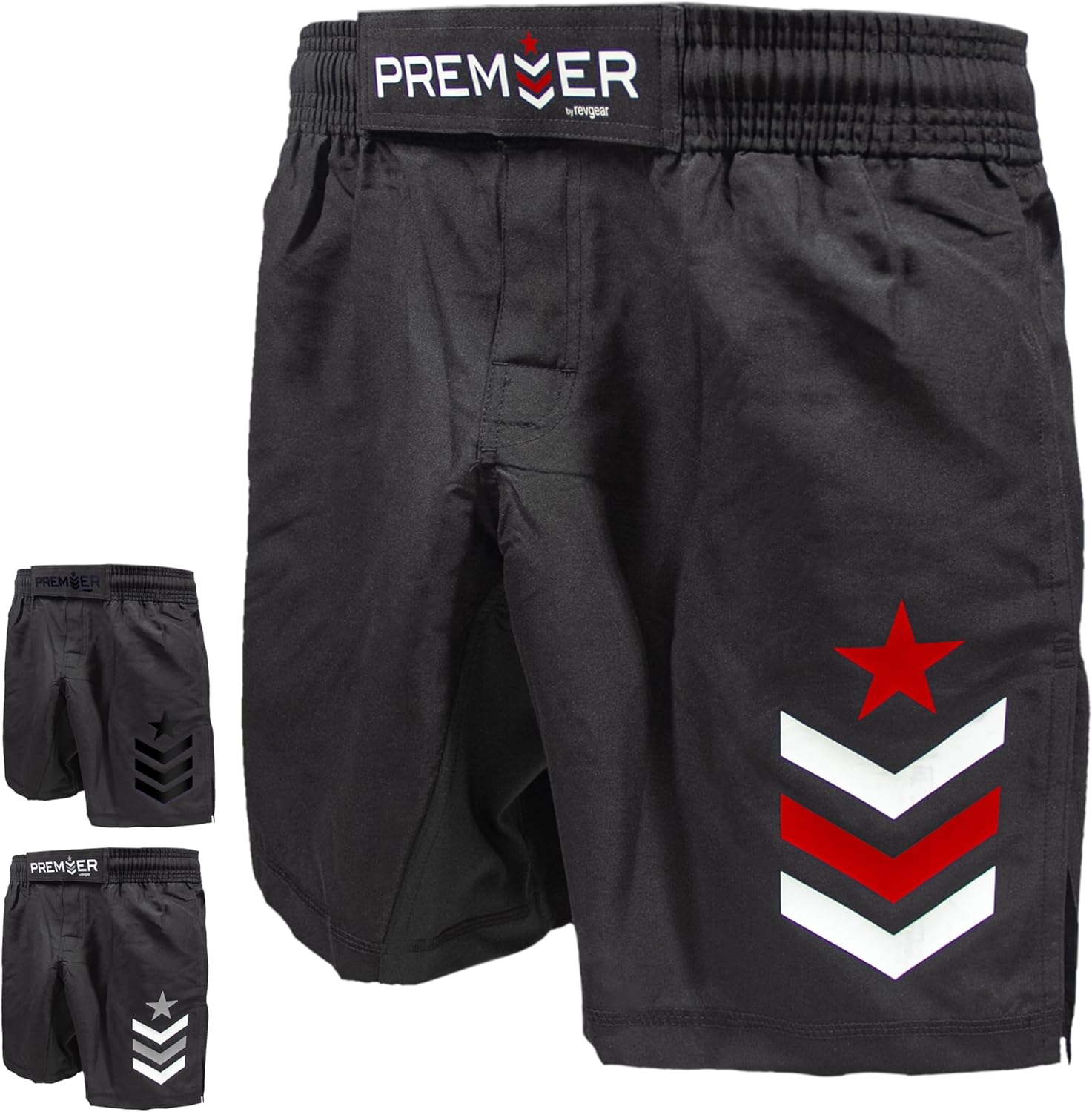 Revgear Youth MMA and Boxing Shorts, Muay Thai Kickboxing Gear, Elastic Waistband, Double Stitched, Ideal for BJJ, Wrestling