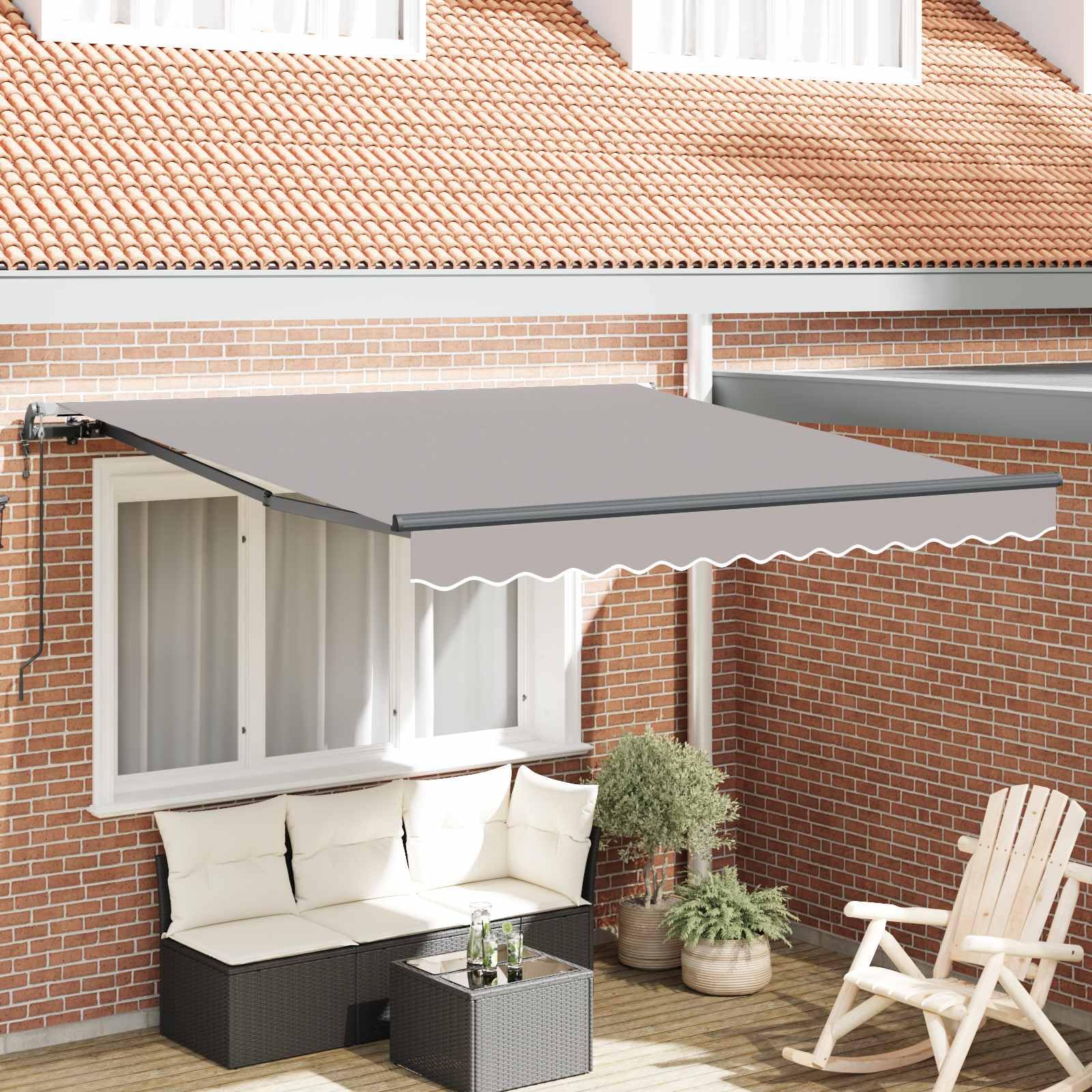 Auvent extérieur en aluminium pour abriter la terrasse de la chaleur estivale