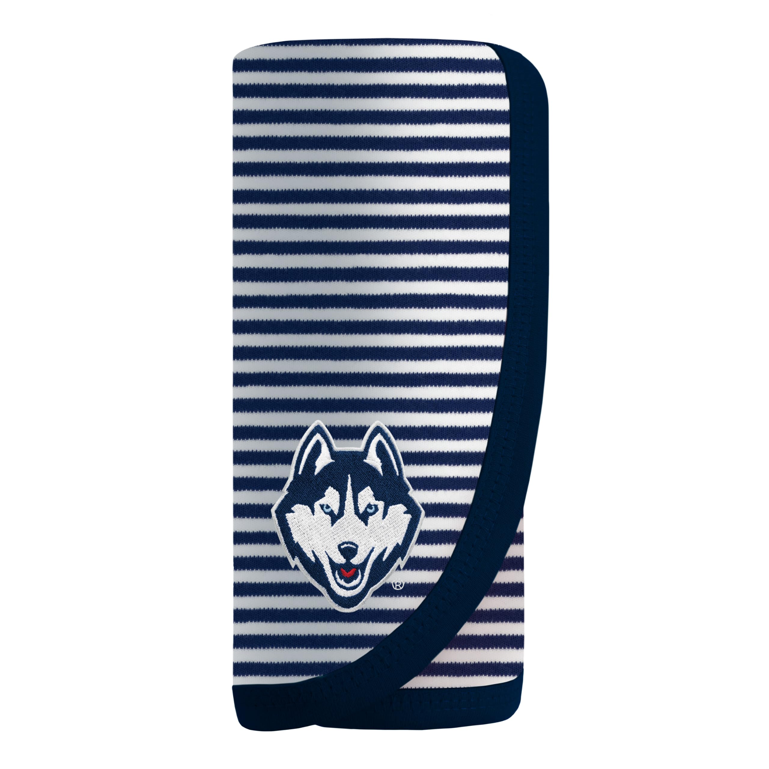 Creative Knitwear College Baby NCAA Infant Striped/Solid Blanket, Unisex, One Size 37.5 X 33.5
