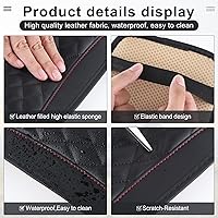 Vista 4 de Amiss Cojín universal para consola central de automóvil, funda universal impermeable para caja de asiento de reposabrazos de automóvil, accesorios