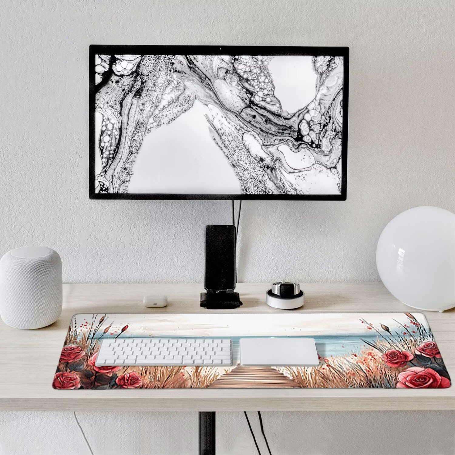 Podkładka pod mysz do gier, 1200 x 400 mm XXL Podkładka pod mysz do gier, duża, antypoślizgowa wodoodporna, rozszerzona długa podkładka pod mysz do klawiatury XXL, akcesoria biurowe, dla graczy, PC