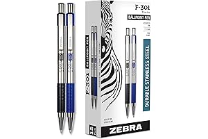 Zebra F-301 Ballpoint Pens Bulk 12 Pack