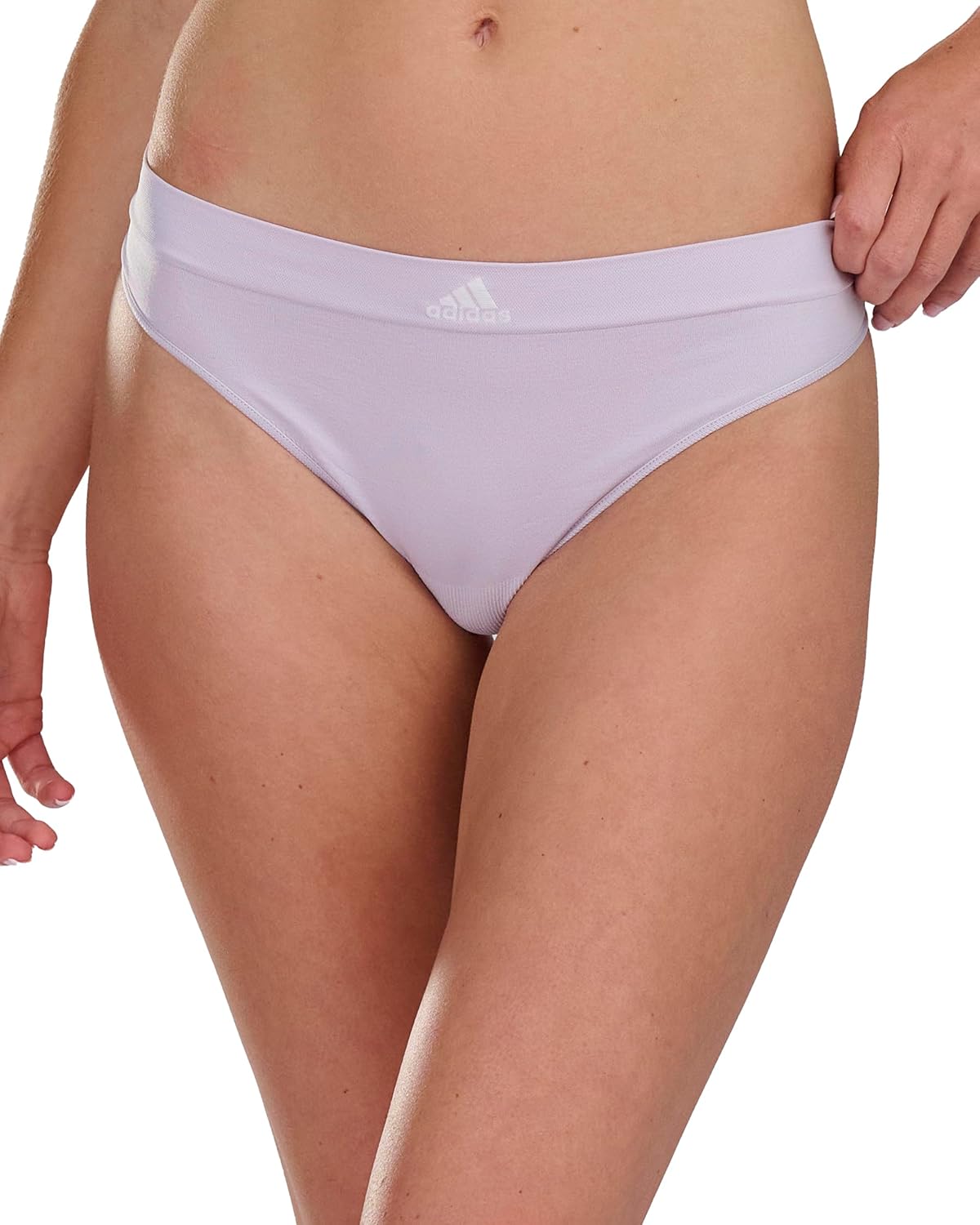 adidas Women's Seamless Thong Underwear Multipack, Silver Dawn/Black Ribbed/Heather Grey, Large - Image 2