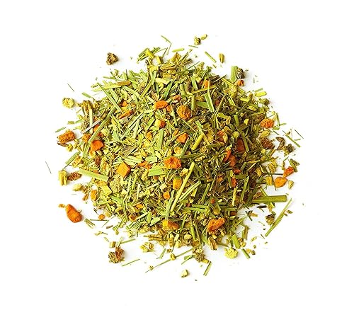 Miniatura 2 de Rishi Tea Té de hierbas de hojas sueltas de jengibre y cúrcuma  Apoyo inmunológico, certificado por USDA orgánico, sin cafeína, ayurvédico,