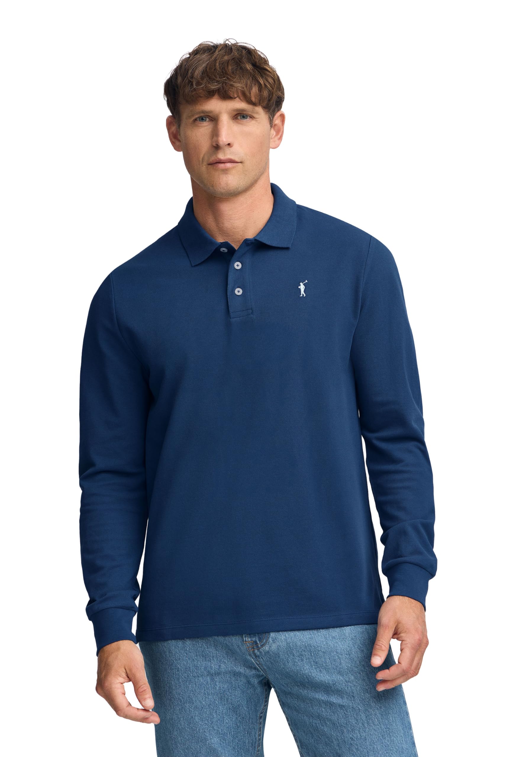 Polo Club Herren Poloshirt Kurzarm Regular Fit Baumwolle Männer Polohemd Longsleeve