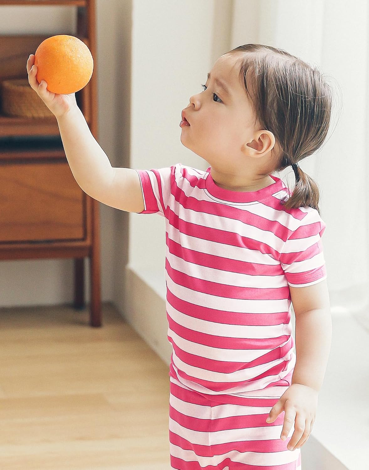 Vaenait Infant Toddler Kids Junior Girls Boys Summer Viscose Soft Stripe Short Sleepwear Pajamas Pjs Set