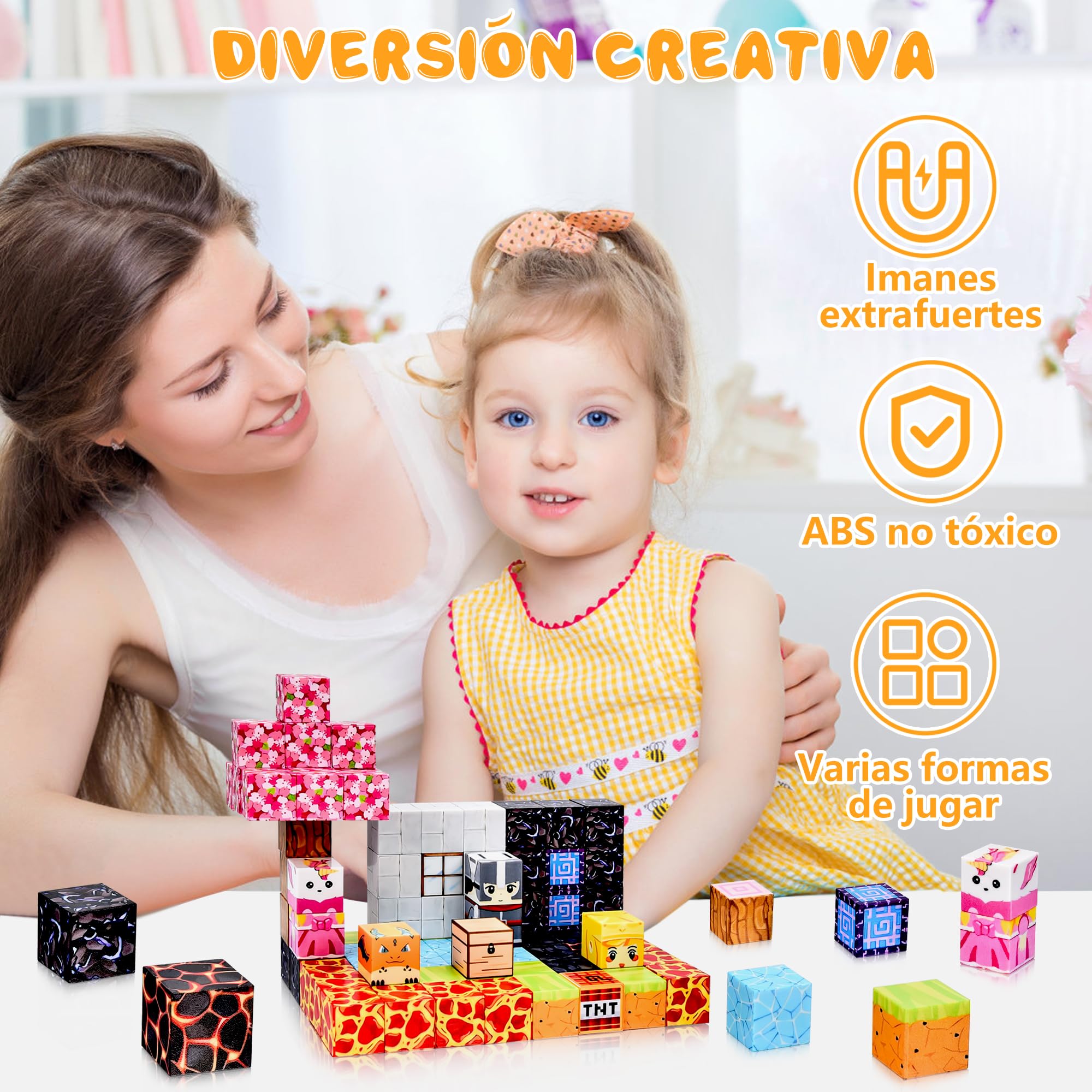 79 Piezas De Bloques Magnéticos De Construcción – Juguete STEM Con Escenas De Caballeros, Princesas Y Dragones Para Niños De 3+ Años