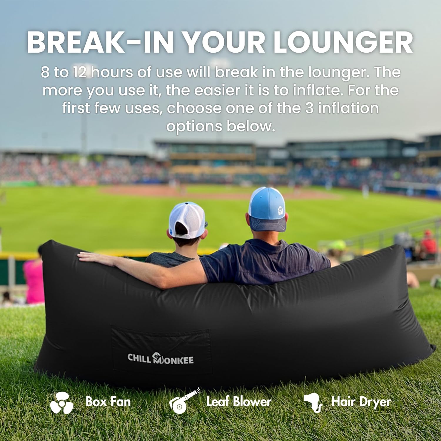 Portable Inflatable Lounger for Beach & Camping – Self-Inflating Air Couch, Beach Sofa, and Outdoor Lounge Chair for Relaxation and Comfort