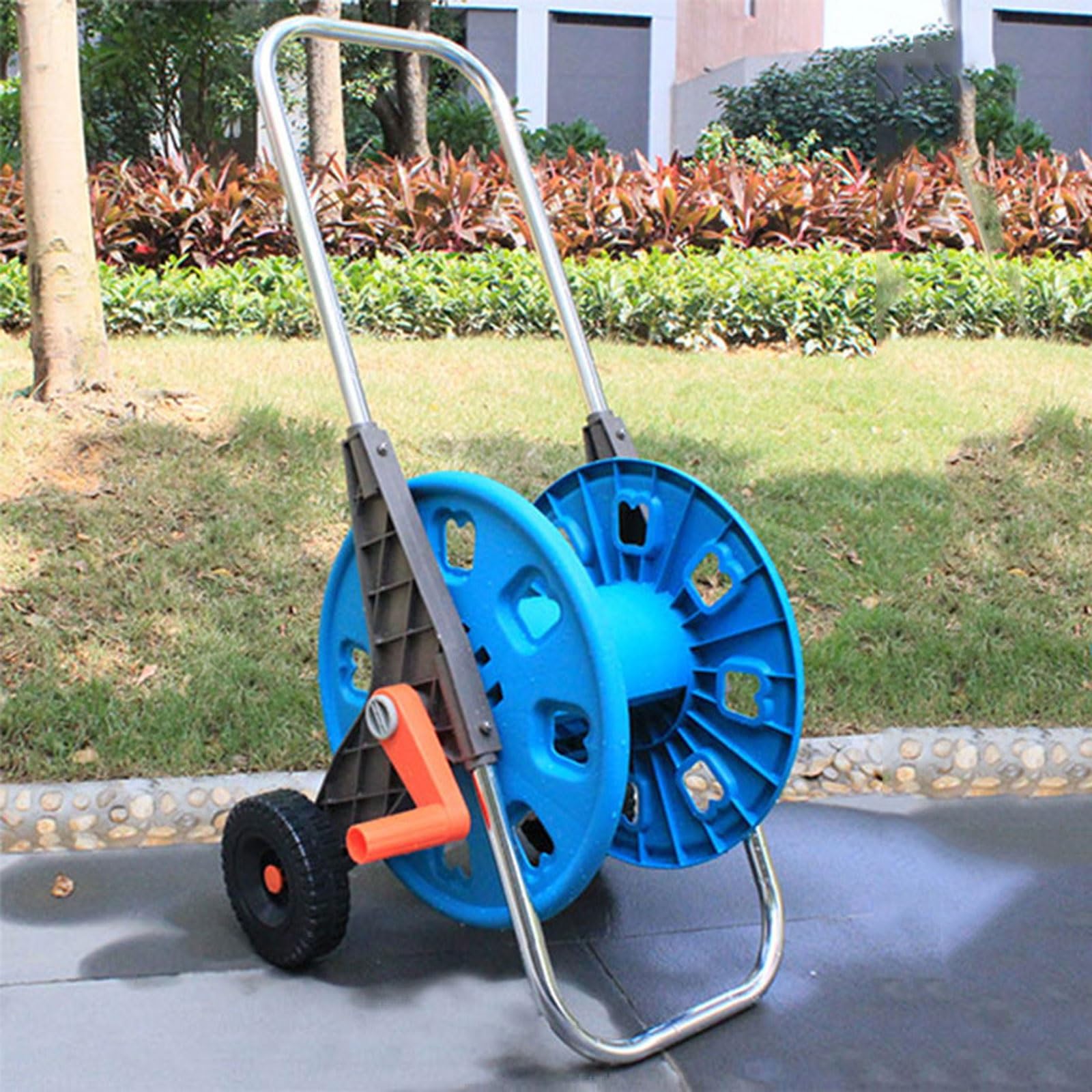 Enrolladores de mangueras de jardín. Carrete for mangueras, Soporte for tuberías de Agua Exteriores, Herramienta for enrollar jardín, césped, Granja y lavaderos Autos