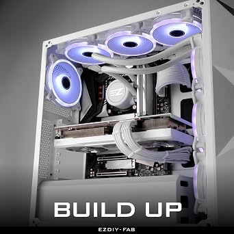 EZDIY-FAB PSU Cable Extension Sleeved Custom Mod GPU PC Power Supply Soft Nylon Braided with Comb Kit 24PIN/3x 8PIN to 6+2Pin/ 2X 8PIN to 4+4PIN-300MM/11.8in - All White