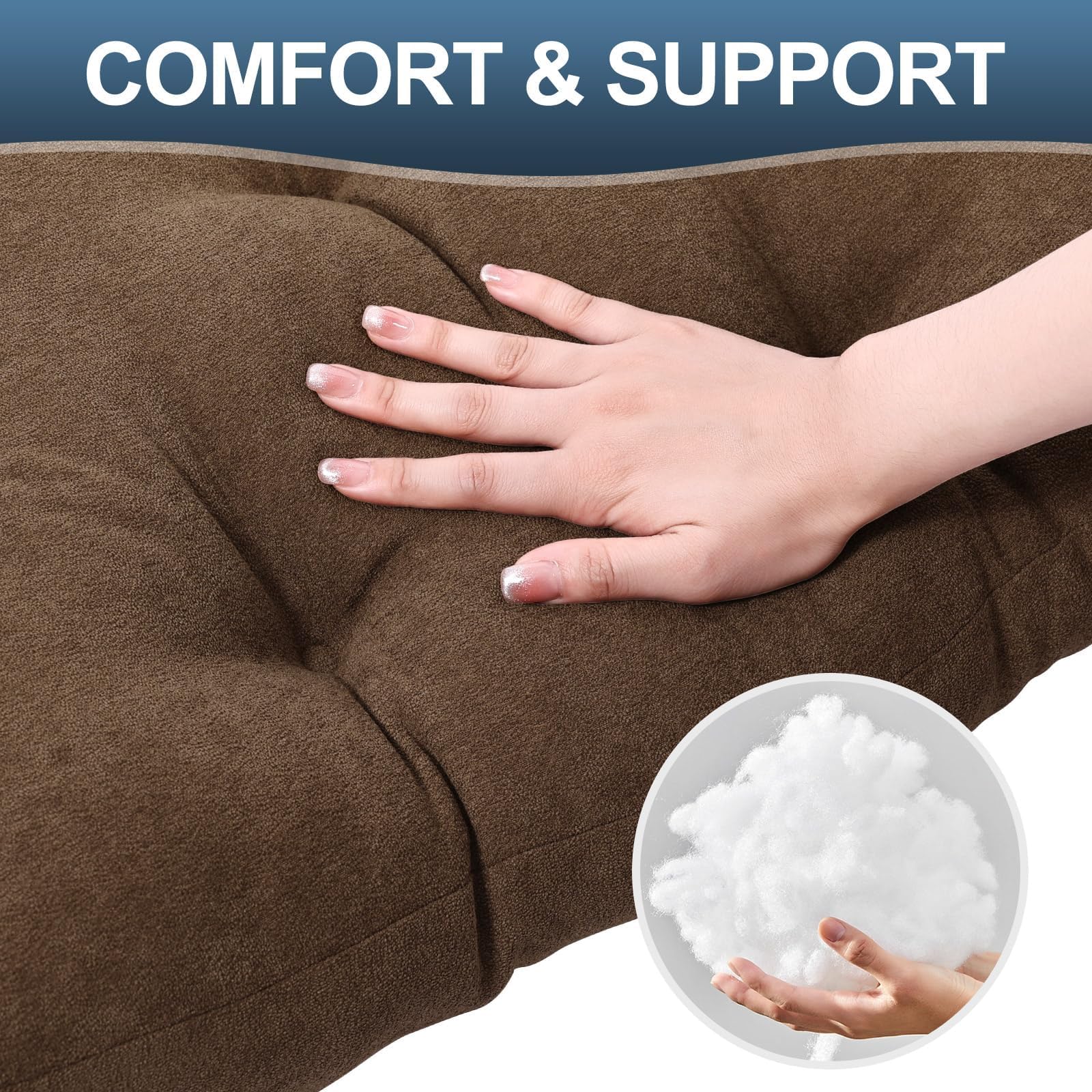 Almohada de respaldo para reclinable, almohada de apoyo lumbar, suave y esponjosa, almohada lumbar gruesa para sillas, reclinables, sofá, sofá y cama para aliviar el dolor de espalda baja