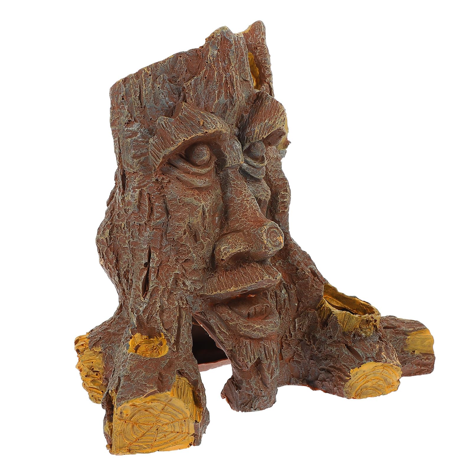VICASKY Cachette en Résine pour Reptiles de Trou d'arbre, Réduit la Lumière du Jour, Décor Sécurisé pour Terrariums d'animaux Rampants
