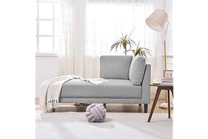 "Sureyya" 65" Mid-Century Modern Small Chaise Lounge, Upholstered Indoor Chaise Lounge