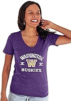 Vista 23 de Blue 84 NCAA Camiseta de mujer de tres combinaciones con mascota