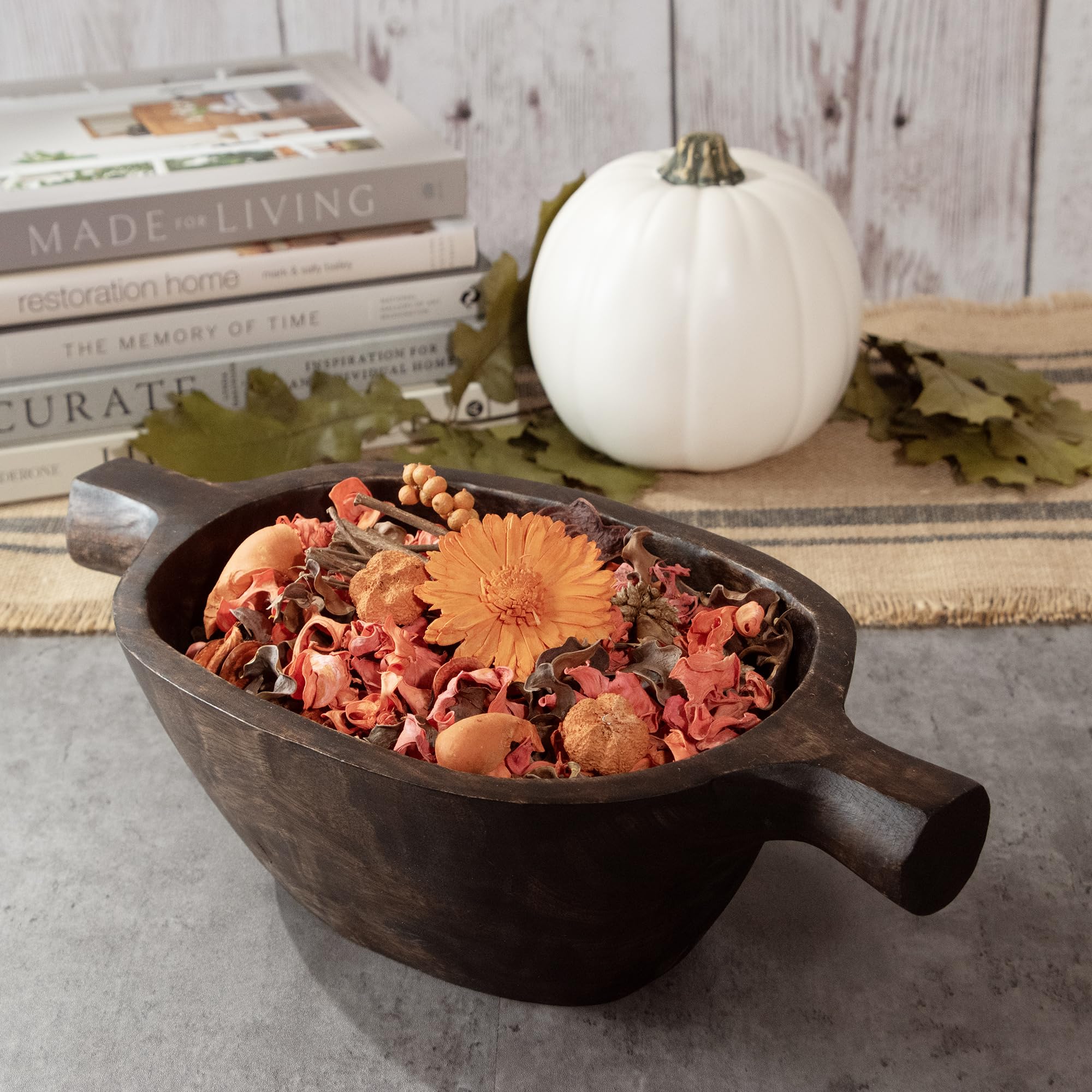 Bolsa de popurrí con Fragancia para decoración del hogar | Decoración de jarrón y Cuenco de pétalos Florales (Naranja)