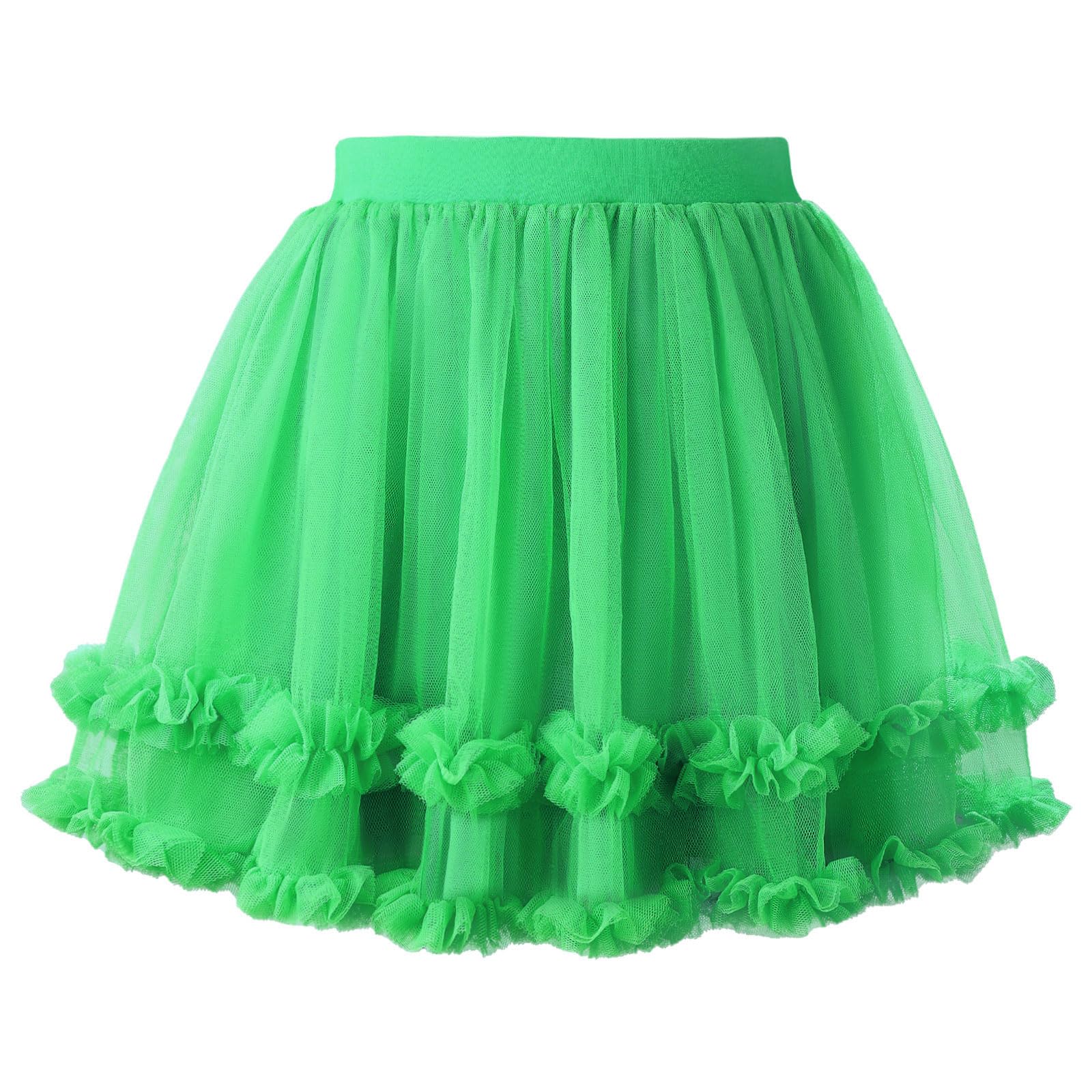Falda de Tutú para Niñas, 2 Capas Tul con Forro, Princesa Fiesta Ballet Danza 1-10 Años