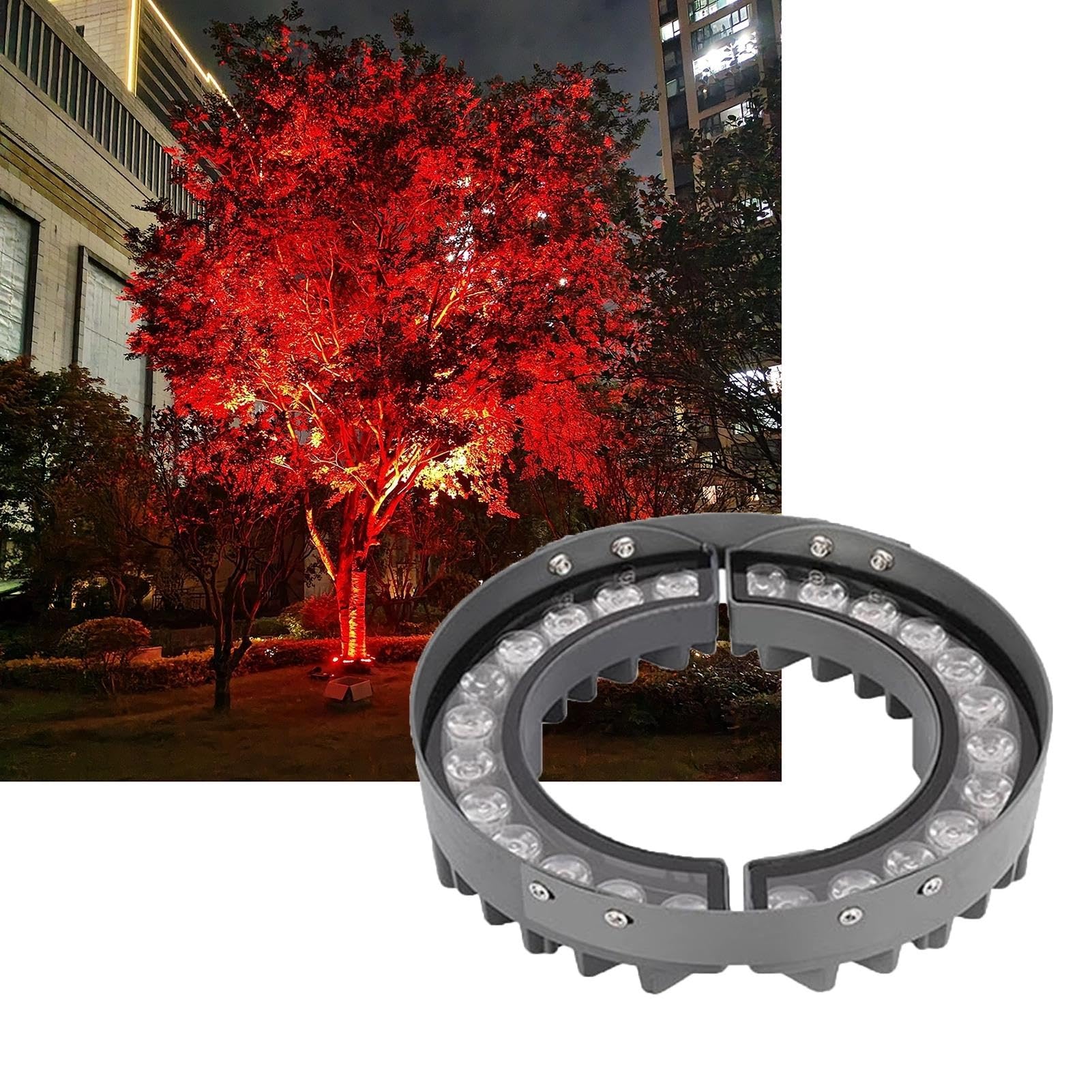 Luci per albero ad anello Rgb luci paesaggistiche cablate IP65 impermeabili