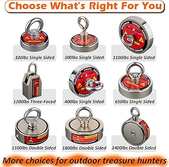 Amazon.com: MUTUACTOR Neodymium Fishing Magnet,Double Sided