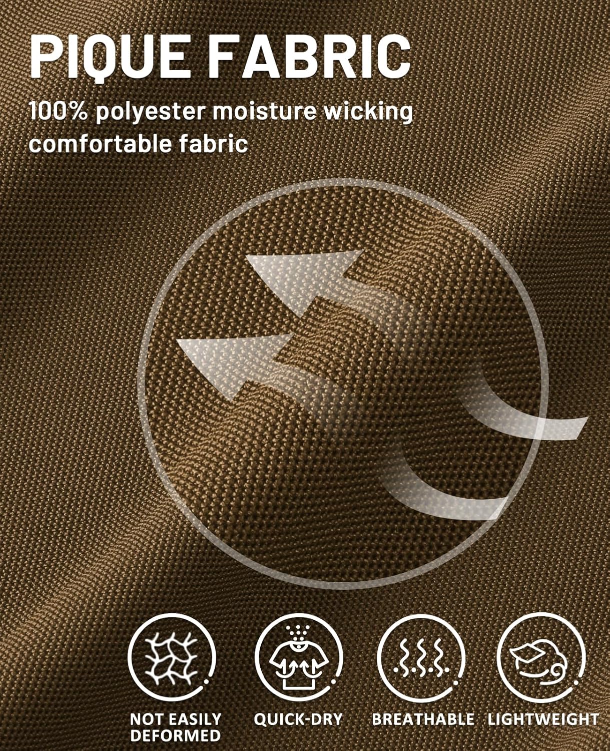 MIER Polo Shirts for Men Short Sleeve Quick Dry Polyester Collared Shirts Casual Golf Shirts, Moisture-Wicking