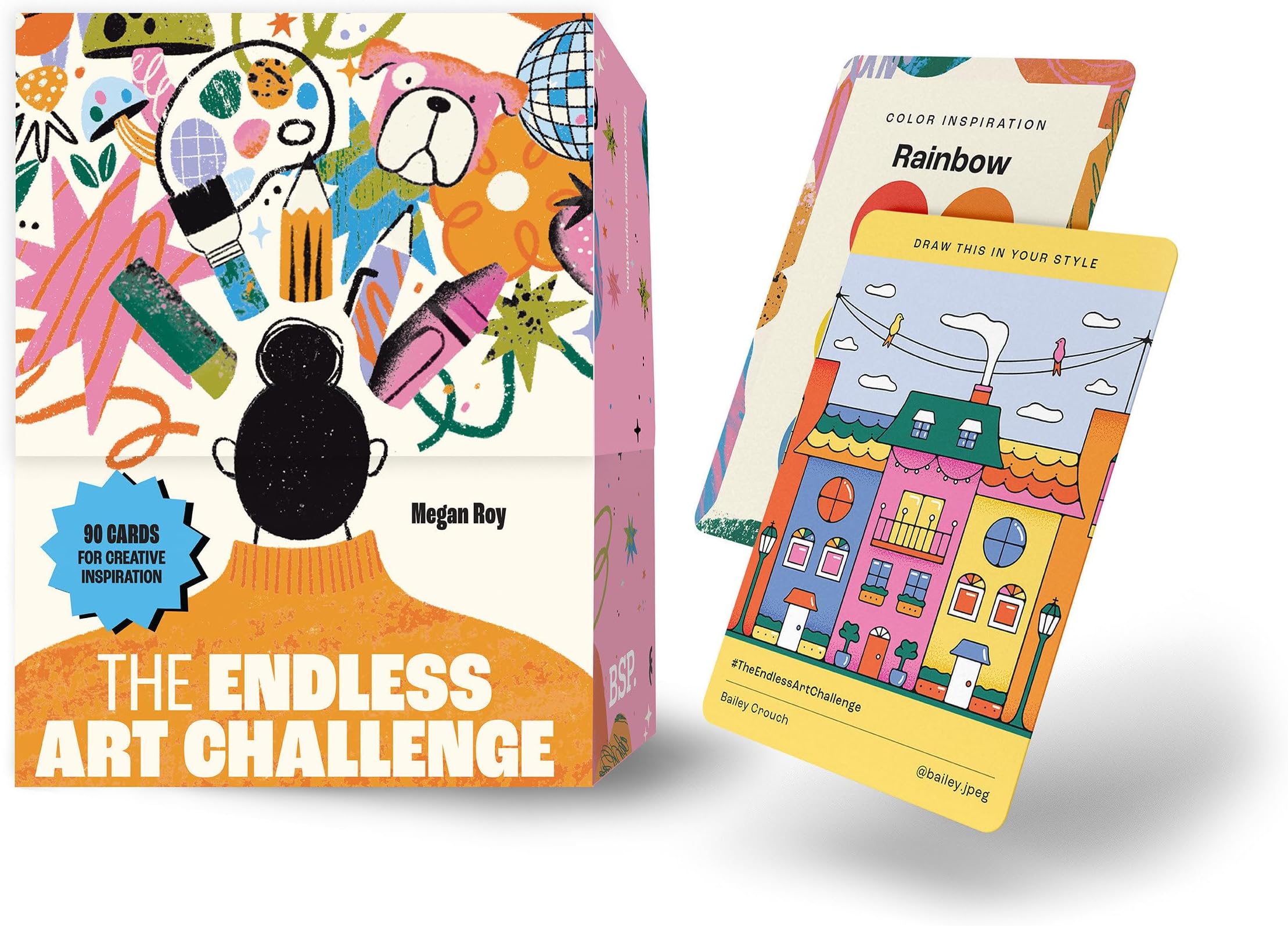 The Endless Art Challenge Card Deck: 90 Creativity Prompt Cards (Overall 25,000 Combinations!) for Never-Ending Art Inspiration (Creative Gifts)