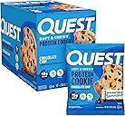 Quest Nutrition Chocolate Chip Protein Cookie, 15g Protein, 1g Sugar, 2g Net Carbs, Keto Friendly, High Protein, Low Carb; 12 Count