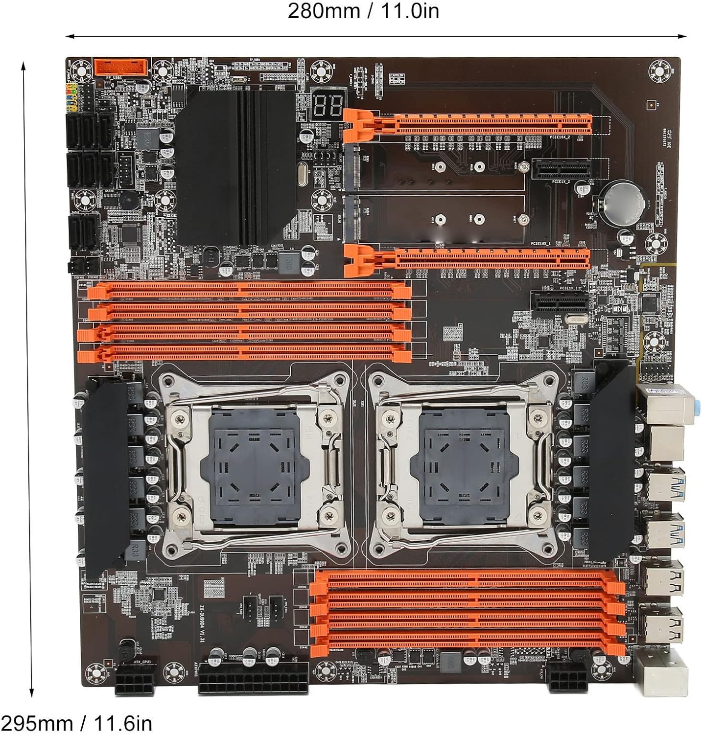 X99 コンピューター キーボード、LGA 2011 3 8X DDR4 DIMM 128GB WiFi