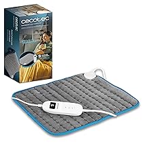 Cecotec Cuscino Elettrico 35x40cm HeatConfort 4000 ThermalPad. 100W, Cuscino Elettrico Forma Rettangolare, Ideale per Lombare, Collo, Spalle, 9 Livelli Temperatura, Controller LCD