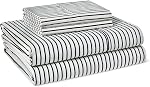 Amazon Basics 100% Organic Cotton Kids' Sheet Set with Pillowcase, Full, Spotted Dogs