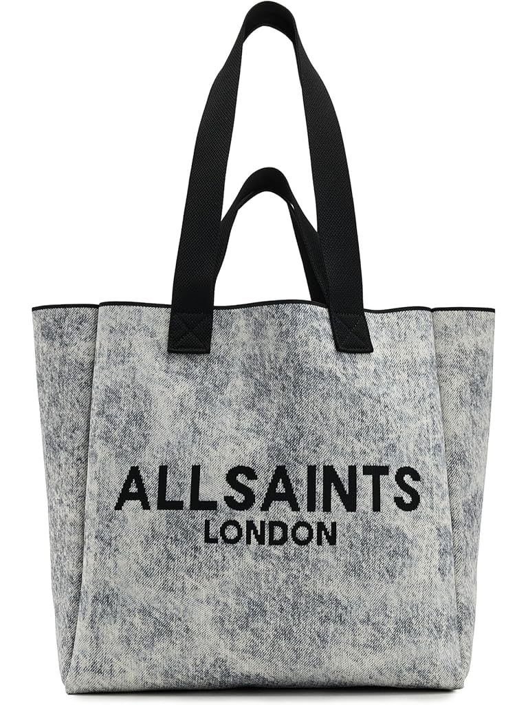Gray AllSaints Izzy Denim East/West Tote