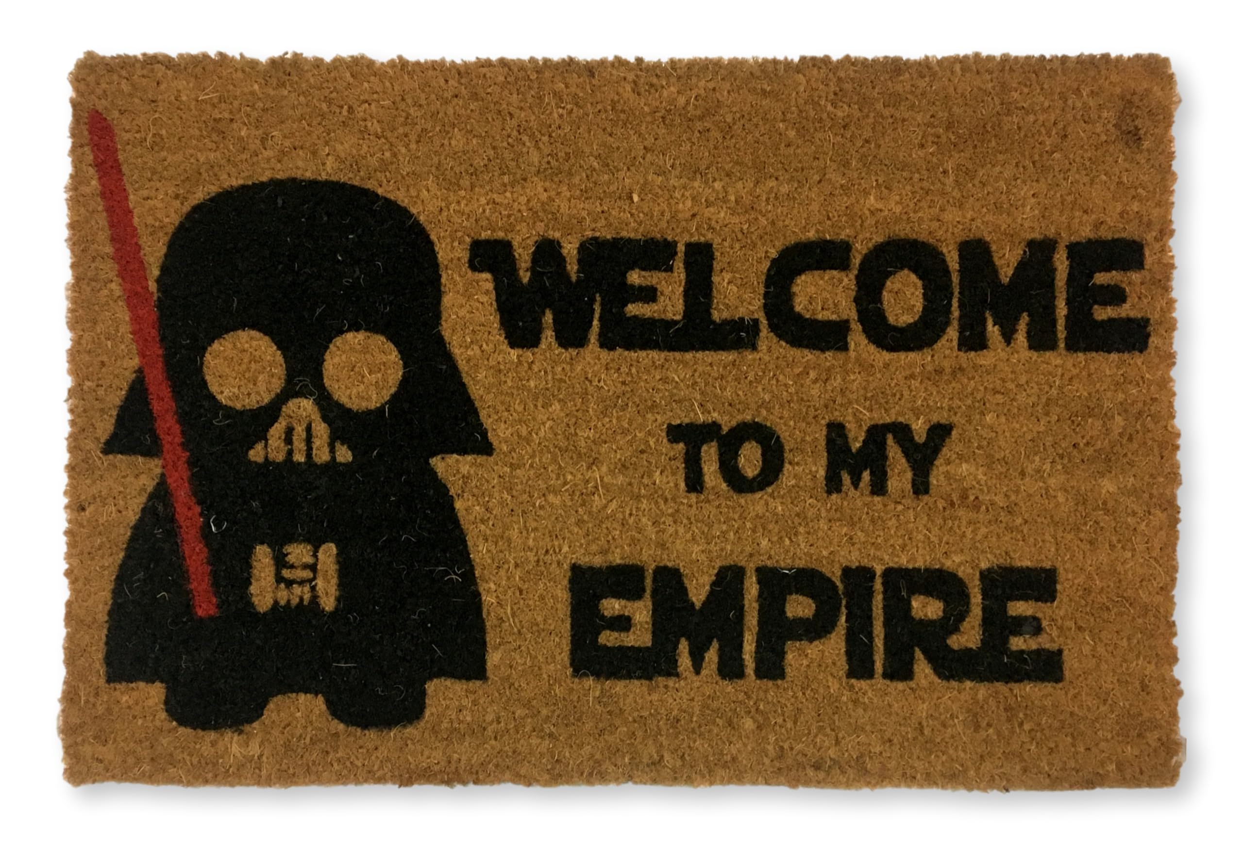 KOKO DOORMATS Zerbino Ingresso casa - Tappeto divertenti in fibra di cocco e base antiscivolo da PVC, da esterno e interno con misure 40x60cm (Welcome to my Empire)