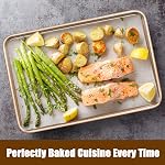 Wildone Baking Sheet Pan Set, Commercial Cookie Sheets for Oven, Nonstick Carbon Steel Jelly Roll Pan 15x10in, Heavy Duty & Easy Clean(2 Pack)