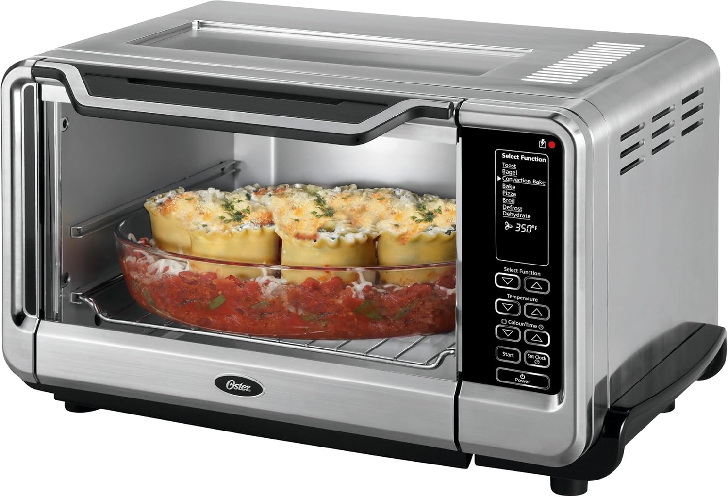 Oster 6 Slice Toaster Oven, 11" Pizza Fit, Digital, Viewing Window, StainlessSteel Amazon.ca