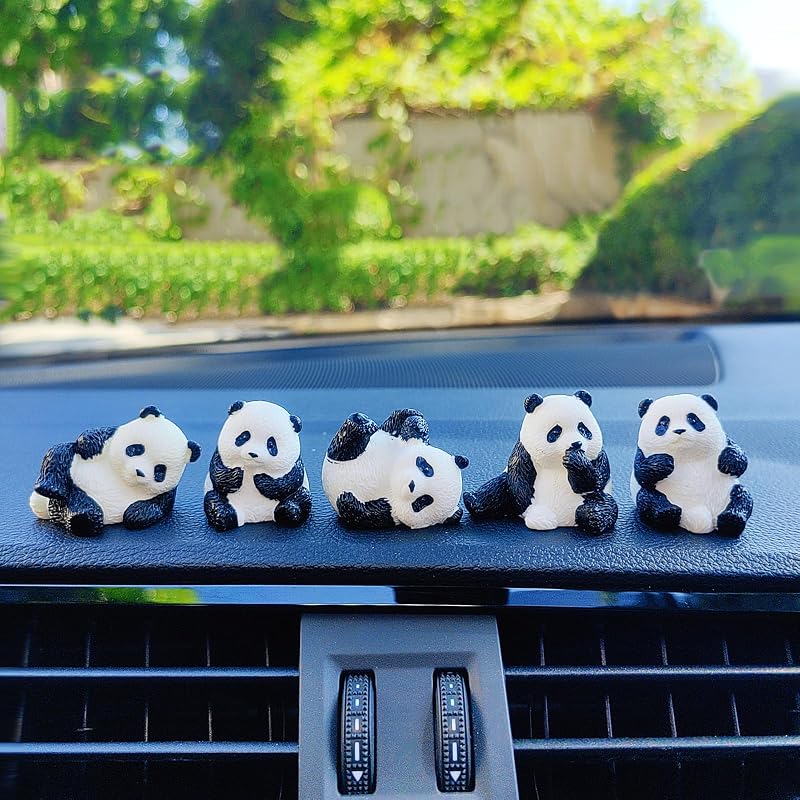 Enfeite de Panda para Painel Automotivo e Console Central Motaney – 1 unidade
